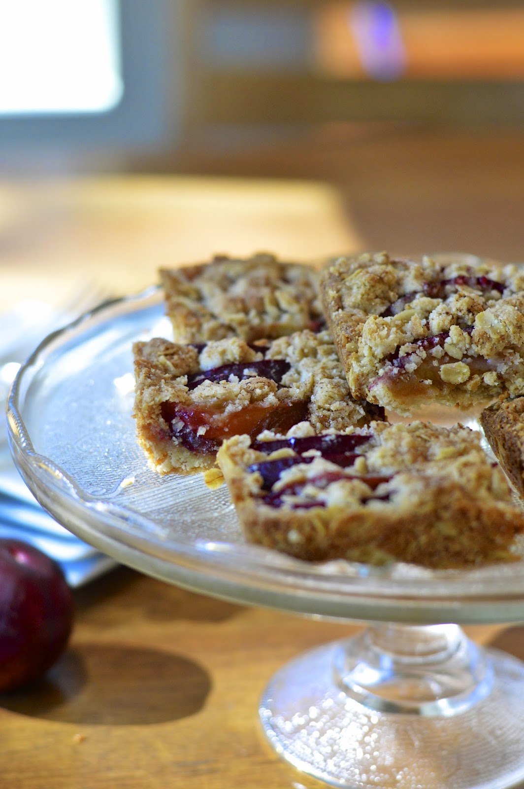 Gluten Free Oatmeal Plum Bars Virtually Homemade Gluten Free Oatmeal